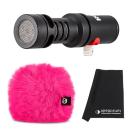 Rode Videomic Me-L mit Windschutz Pink mit Tuch