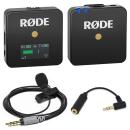 Rode Wireless GO mit Smartlav Mikrofon und Adapter