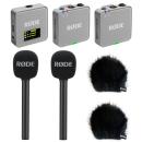Rode Mikrofon-Funksystem Wireless GO Gen 3 Grau Interview Set 2 BK