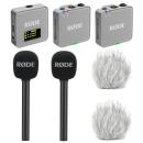 Rode Mikrofon-Funksystem Wireless GO Gen 3 Stone Grau Interview Set 2