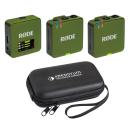 Rode Mikrofon-Funksystem Wireless GO Gen 3 Moss Khaki mit Softcase