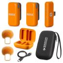 Rode Wireless Micro Mikrofon-System USB-C Orange mit Soft-Case