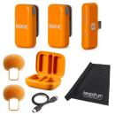 Rode Wireless Micro Drahtloses Mikrofon-System USB-C Orange mit Tuch