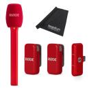 Rode Mikrofon-Funksystem Wireless Micro USB-C Interview Set Rot