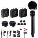 Rode Wireless Pro Mikrofon-Set mit Handmikrofon und Windschutz