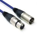 keepdrum MC-001XX BL 10m Mikrofonkabel XLR Blau